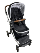 used Mockingbird Single to Double Stroller, 2022, Silver with Penny Leather, Watercolor Drops, Black