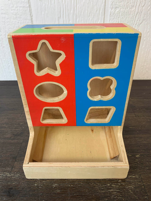 secondhand Melissa & Doug Color Blocks Wooden Shape Sorter