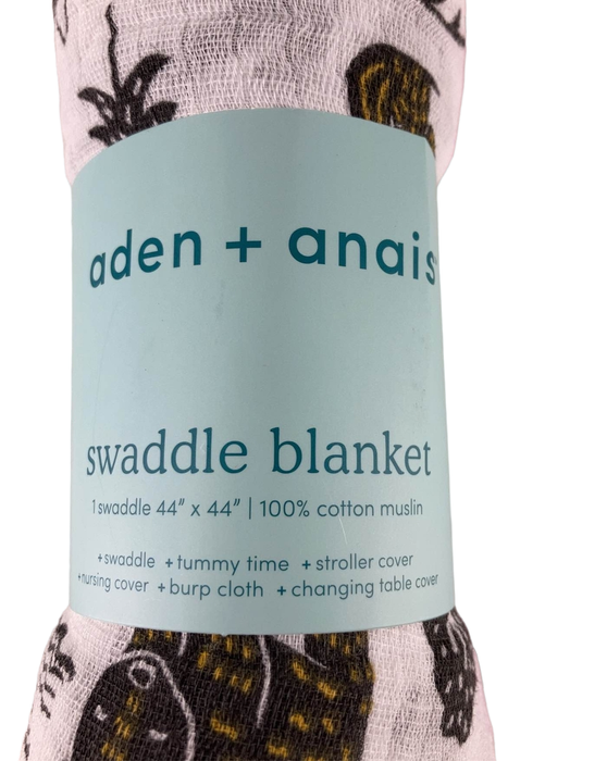 secondhand Aden + Anais Swaddle Blanket, Woodland