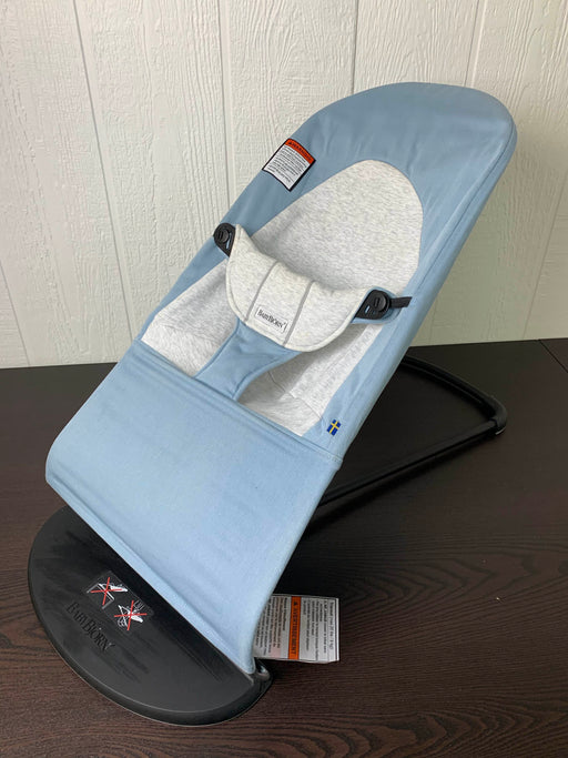 used BabyBjorn Bouncer Bliss, Dove Blue  3D Jersey