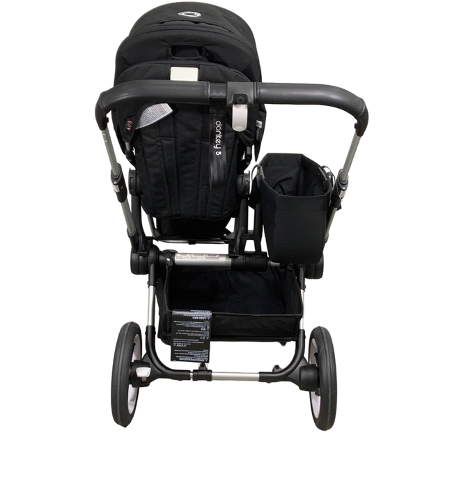 Bugaboo Donkey 5 Stroller Mono, Midnight Black, Midnight Black, Aluminum, 2023