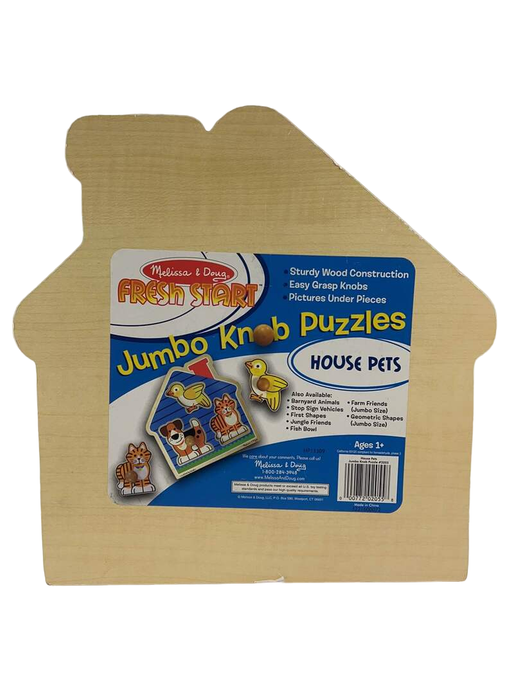 Shop Melissa & Doug Jumbo Knob Puzzle, House Pets at GoodBuy Gear