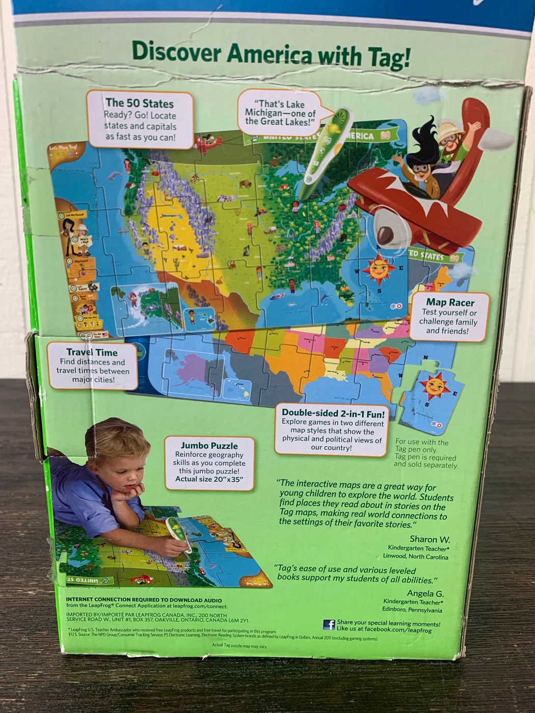 Leap Frog LeapReader Interactive World Map Puzzle — GoodBuy Gear