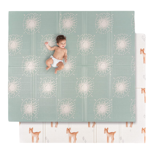 JumpOff Jo Extra Large Waterproof Foam Padded Playmat, Oh Deer/ Starburst