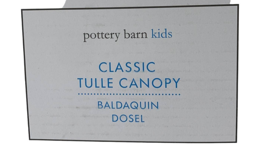 secondhand Pottery Barn Kids Classic Tulle Canopy