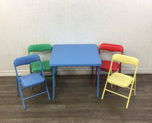 used Balnick Children’s Folding Table With 4 Folding Chairs