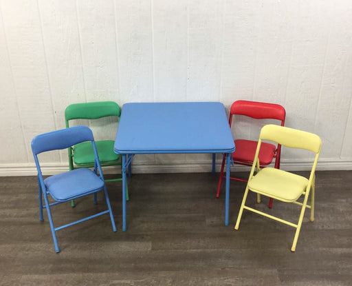 used Balnick Children’s Folding Table With 4 Folding Chairs