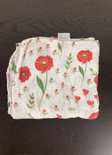 used Little Unicorn Cotton Muslin Swaddle, summer poppy