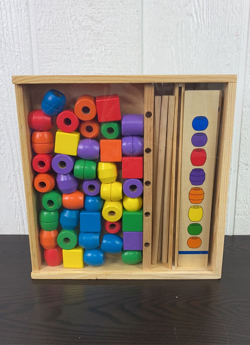 used Melissa & Doug Bead Sequencing Set