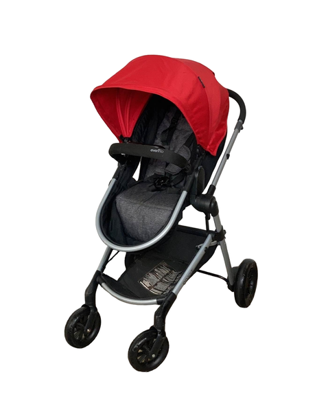 evenflo red stroller Evenflo Pivot Modular Stroller, Salsa Red, 2017