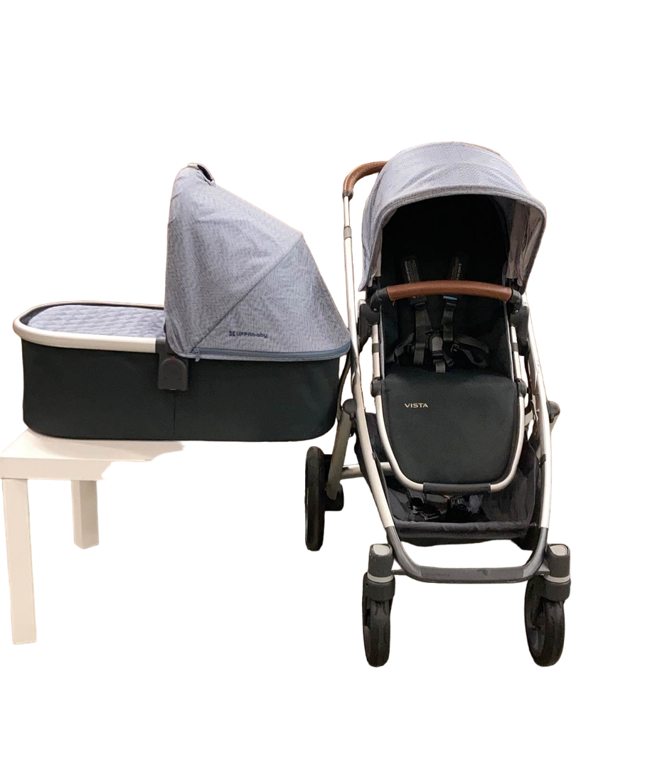 uppababy vista blue Uppababy Vista V3 - Callum Stone Blue/Silver main image 1