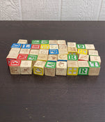 secondhand Melissa & Doug Wooden Alphabet Blocks