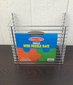 used Melissa & Doug Deluxe Wire Puzzle Storage Rack