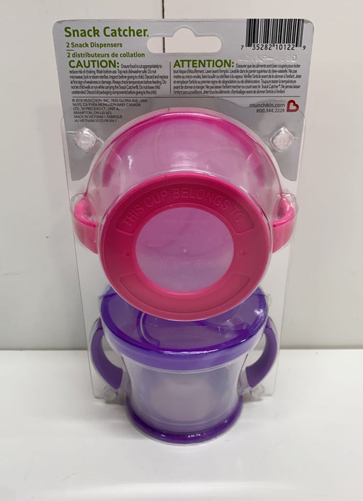 secondhand Munchkin Snack Catcher, Pink/Purple