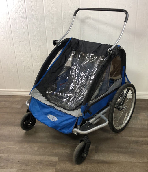 used InStep Double Bicycle Trailer With Stroller Kit