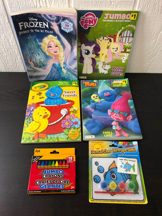 used BUNDLE Coloring Books And Crayons