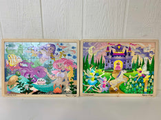 used BUNDLE Melissa & Doug Wooden Puzzles