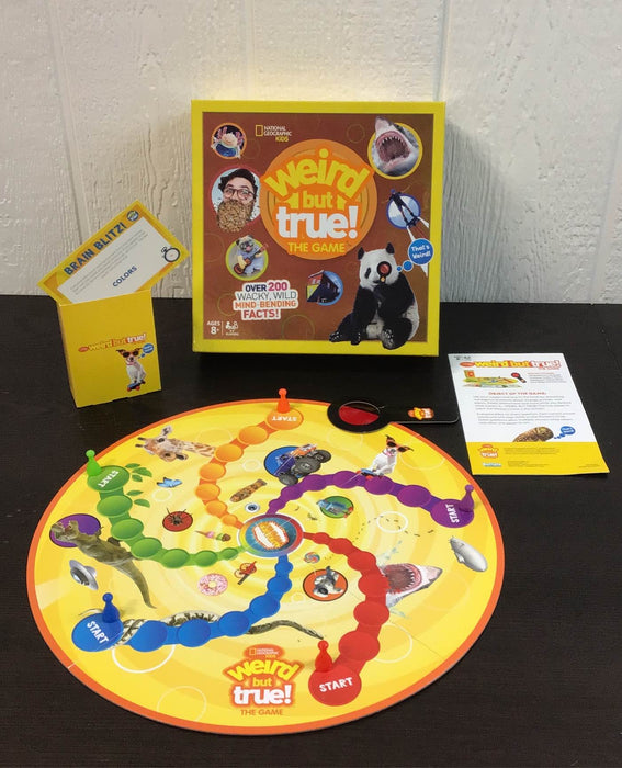 used Buffalo Games National Geographic Kids Weird But True Board Game