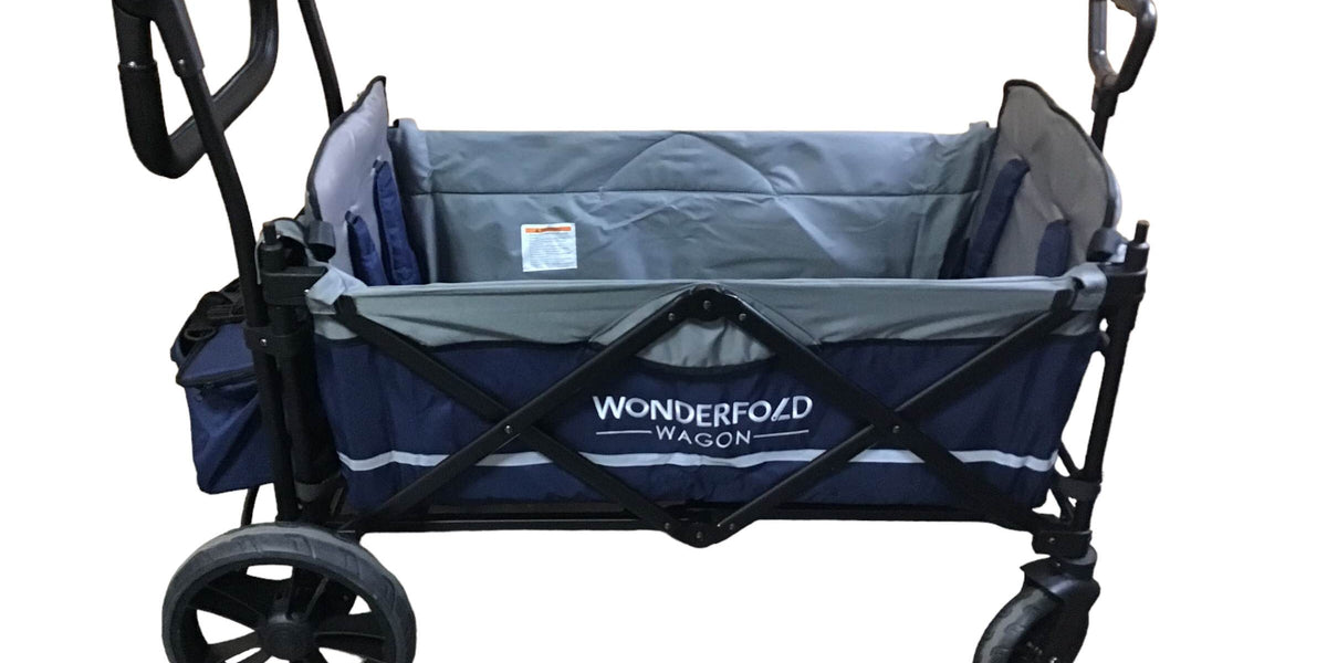 wonderfold x2 push & pull double stroller wagon Wonderfold X2 Push + Pull Double Stroller Wagon, Navy, 2019