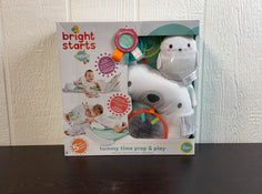 used Bright Starts Tummy Time Prop & Play Mat, Polar Bear