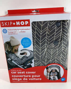 Skip Hop Stroll And Go Car Seat Cover, Gray Feather
