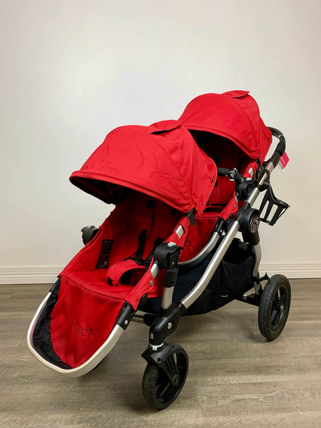 her overførsel Parat Baby Jogger City Select Double Stroller, Red, 2013