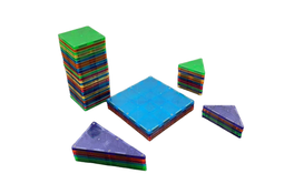 used Magna-Tiles Set, Clear Colors