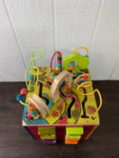 secondhand B. Toys Zany Zoo Wooden Activity Cube