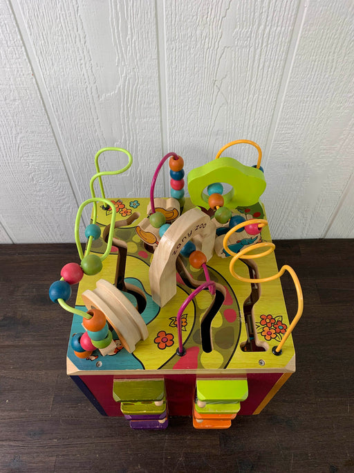 secondhand B. Toys Zany Zoo Wooden Activity Cube