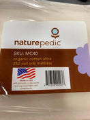 Shop Naturepedic Organic Breathable 252 Coil Baby & Toddler 2 Stage Mattress at GoodBuy Gear