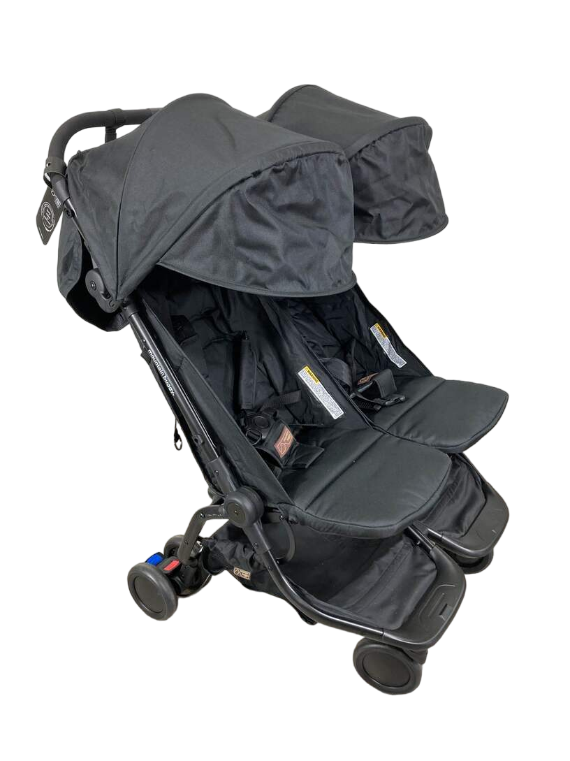 mountain buggy stroller double Mountain Buggy Nano Duo Stroller, 2022, Black
