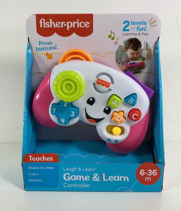 used Fisher Price Laugh & Learn Game Controller, - pink