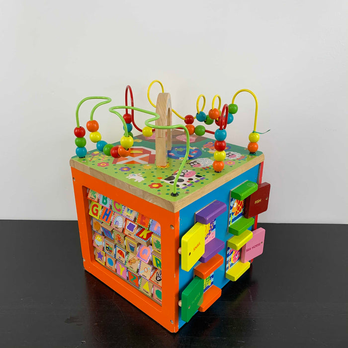 secondhand ALEX Toys Wooden Activity Cube