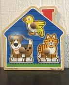 used Melissa & Doug Jumbo Knob Puzzle