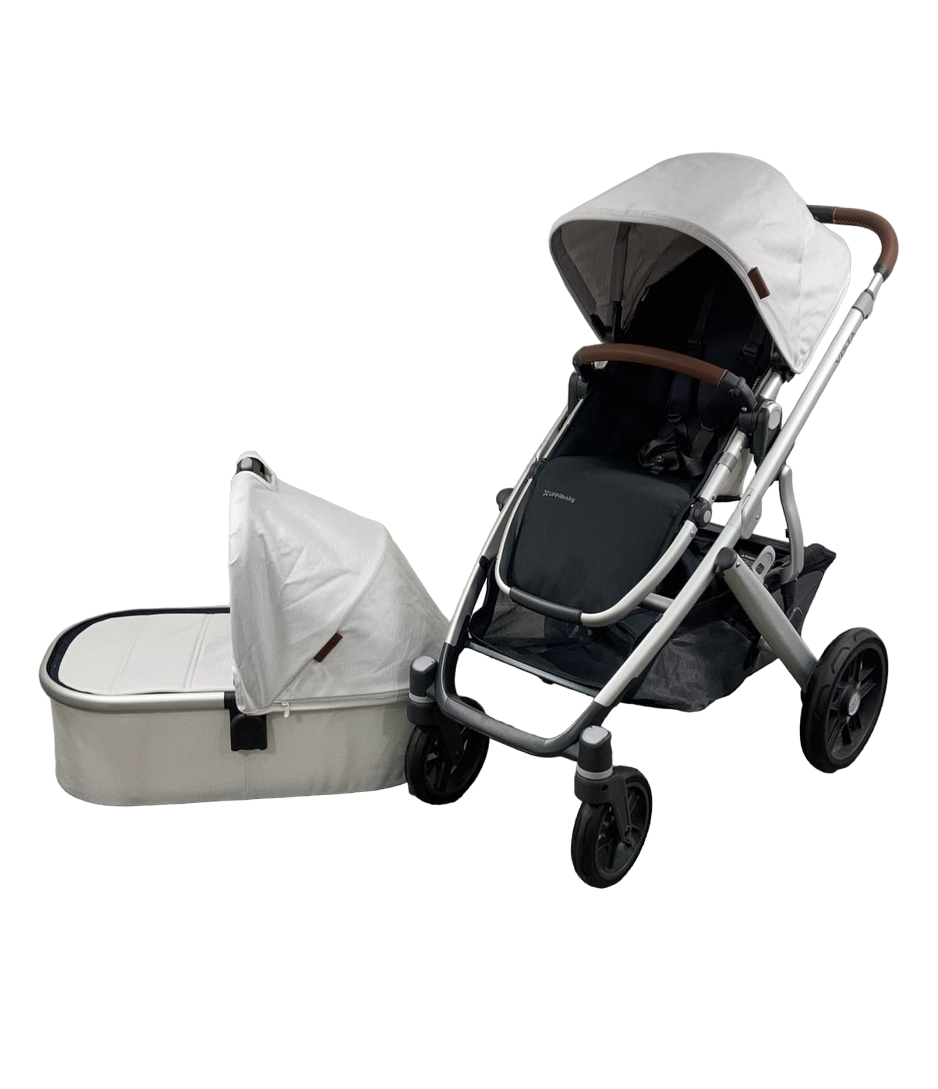 uppababy white stroller UPPAbaby VISTA V2 Stroller, 2021, Bryce (White Marl)