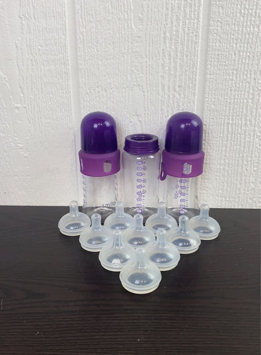 used Smilo The Bottle 3-pack, With Nipples