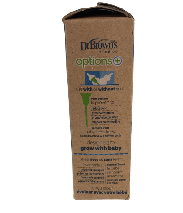 secondhand Dr. Brown's Options+ Anti-colic Narrow Glass Bottles 2-Pack, 4oz