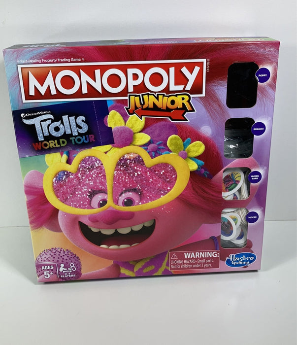 used Hasbro Monopoly Junior Trolls World Tour Edition