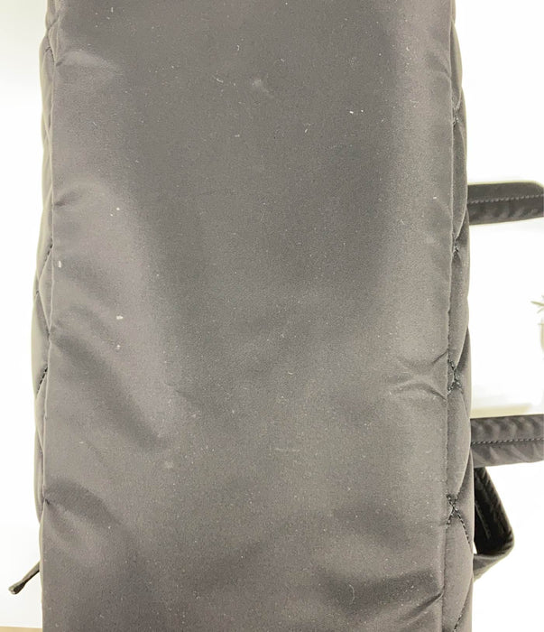 Shop StorkSak Stevie Quilt Diaper Bag, Black at GoodBuy Gear