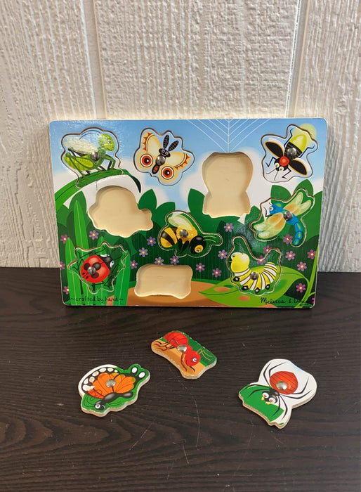 secondhand Melissa & Doug Bug Catching Magnetic Puzzle Game