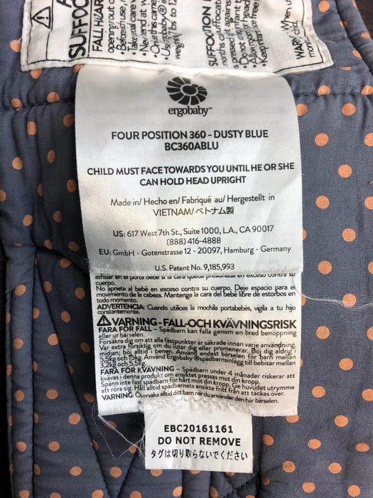 used Ergobaby Four Position 360 Ergonomic Baby Carrier