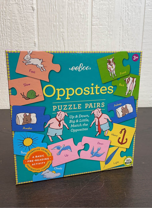 used Eeboo Opposites Puzzle Pairs