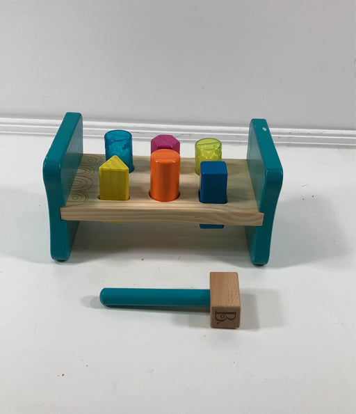 used B. toys Wooden Shape Sorter Hammering Bench