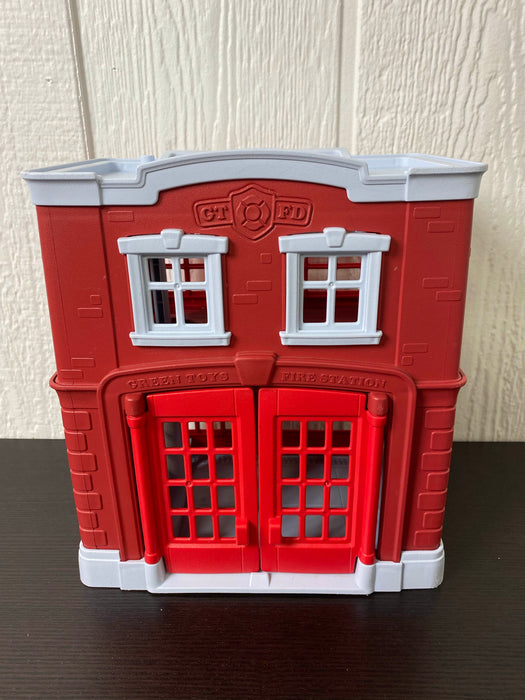 secondhand Green Toys Fire Station Playset