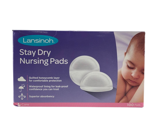 Lansinoh Stay Dry Disposable Nursing Pads for Breastfeeding 100