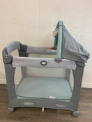 secondhand Graco Travel Lite Crib, With Stages