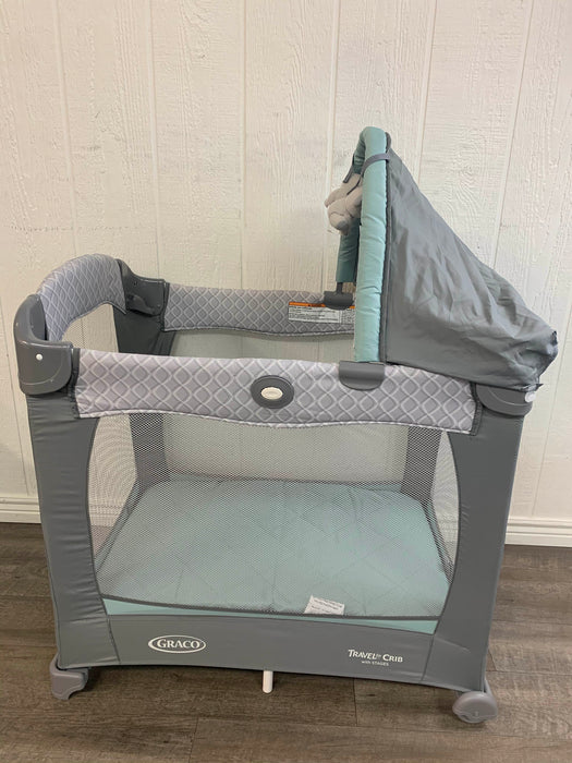 secondhand Graco Travel Lite Crib, With Stages