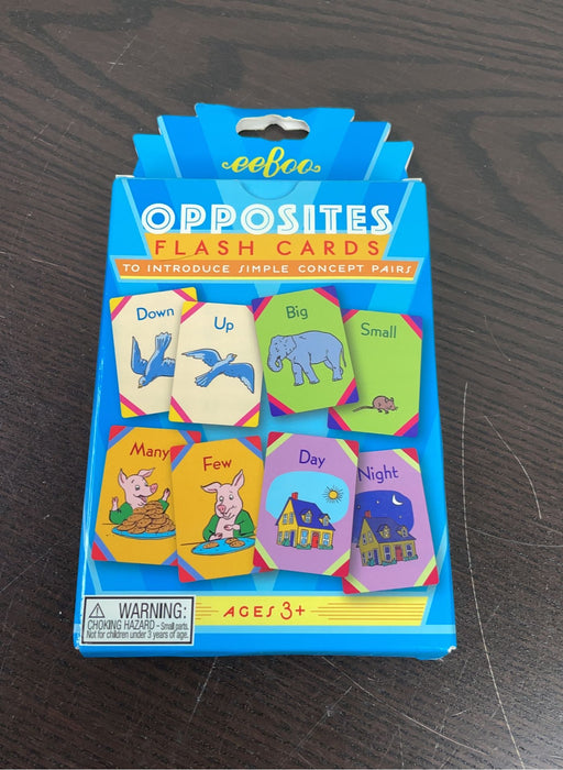 used Eeboo Opposites Flash Cards