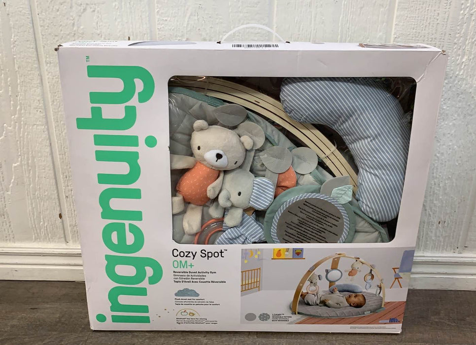 used Ingenuity Cozy Spot Reversible Activity Gym, Tan