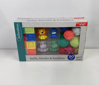 used Infantino Sensory Balls, Blocks and Buddies